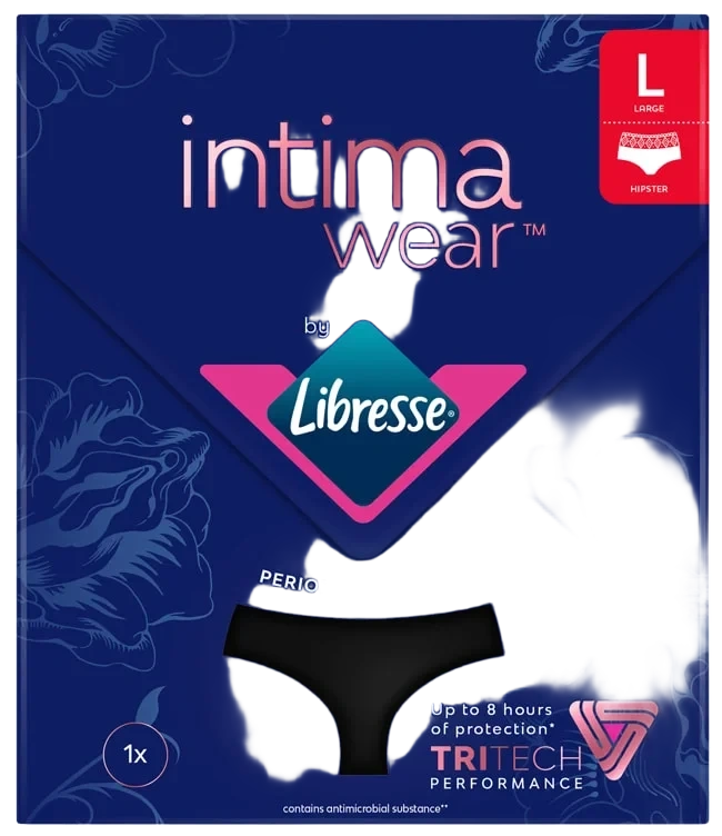 Libresse Intimawear Menstruse Hipster Black Str l