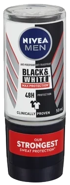 Nivea Men Deodorant Black & White® Anti-stain Max Protection Roll-on 50ml