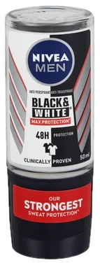 Nivea Men Deodorant Black & White® Anti-stain Max Protection Roll-on 50ml