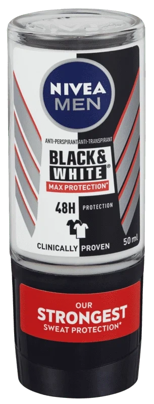 Nivea Men Deodorant Black & White® Anti-stain Max Protection Roll-on 50ml