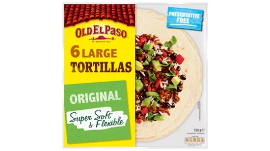 Old El Paso Tortillas Large Original 350g