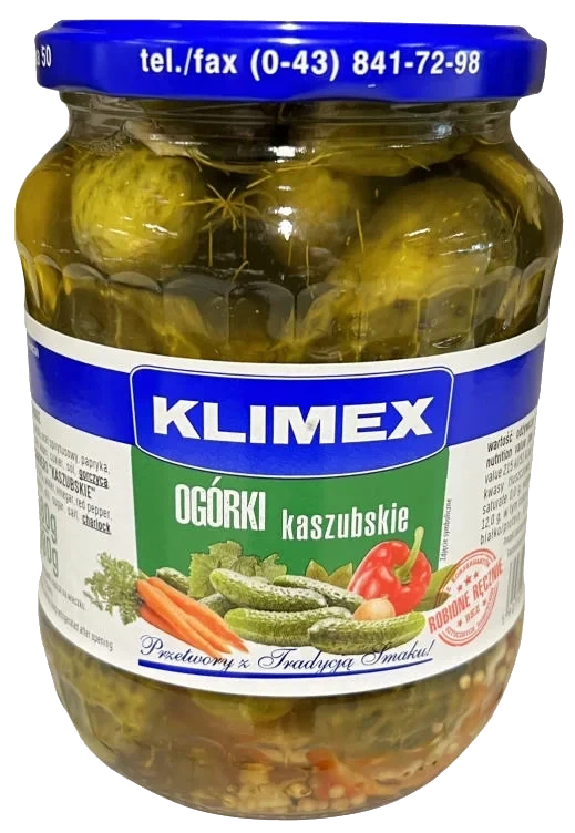 Agurk med Paprika 680g Klimex