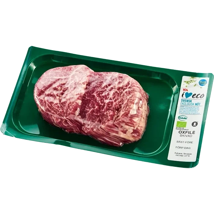 Oxfilé Färsk skivad ca 375g KRAV ICA I love eco