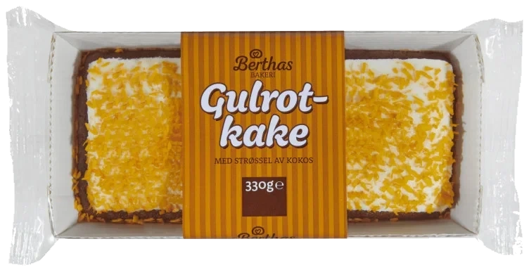 Gulrotkake 330g Display Berthas