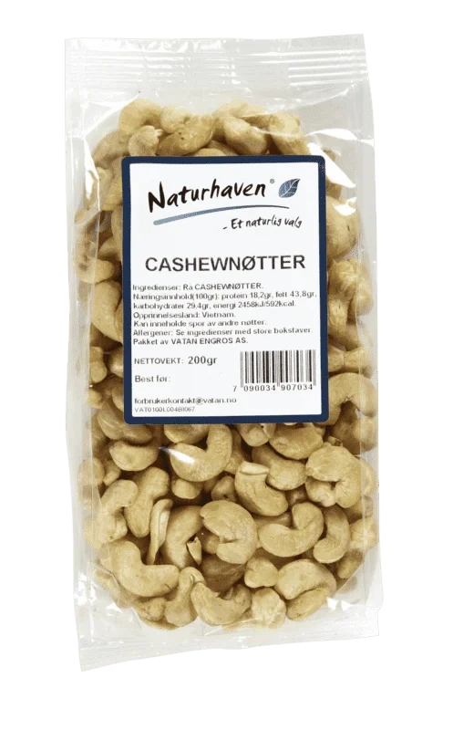 Naturhaven Cashewnøtter 200g