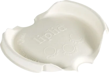 Fiberlokk Lip Lid 80mm 18/24cl Hvit