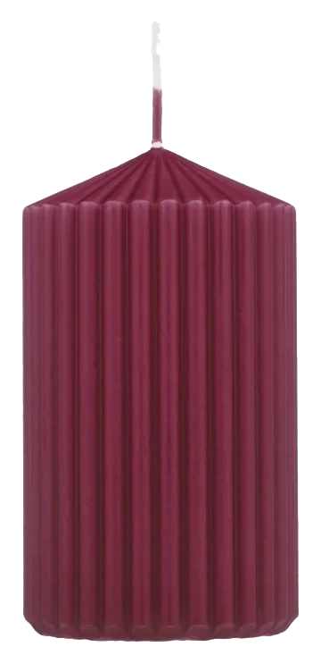 Kubbelys Rød Rillet 12cm Unik