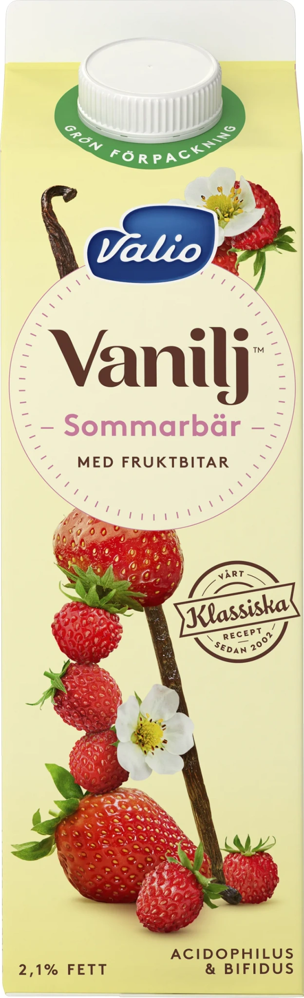 Yoghurt Vanilj & Sommarbär 2,1%