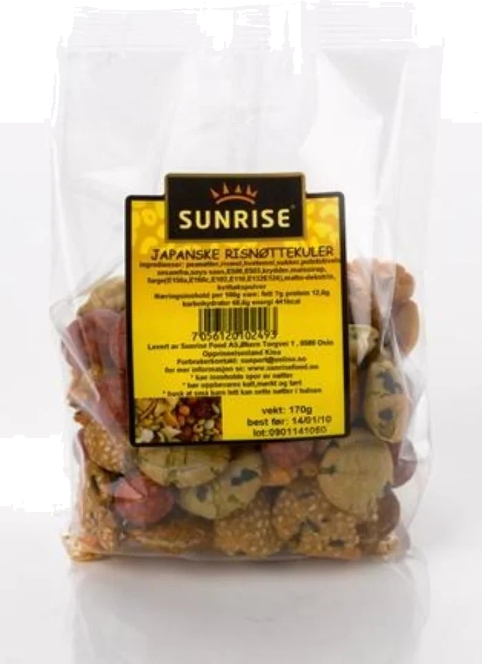 Sunrise Japanske Risnøttekuler 130g