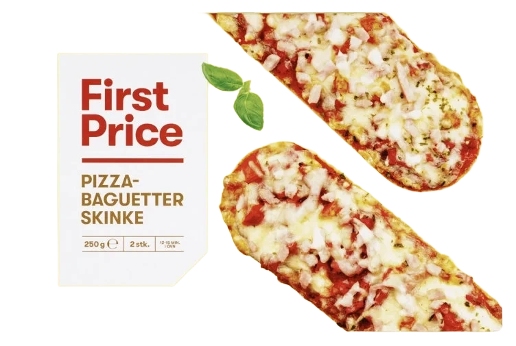 Pizzabaguette m/Skinke 2x125g First Price