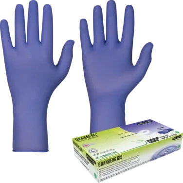 Engangshanske Soft Nitril Pudderfri Akselratorfri Indigo Farge 29.5 Cm Lengde Størrelse m