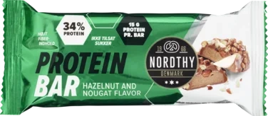Nordthy Proteinbar Hasselnød Nougat 45g