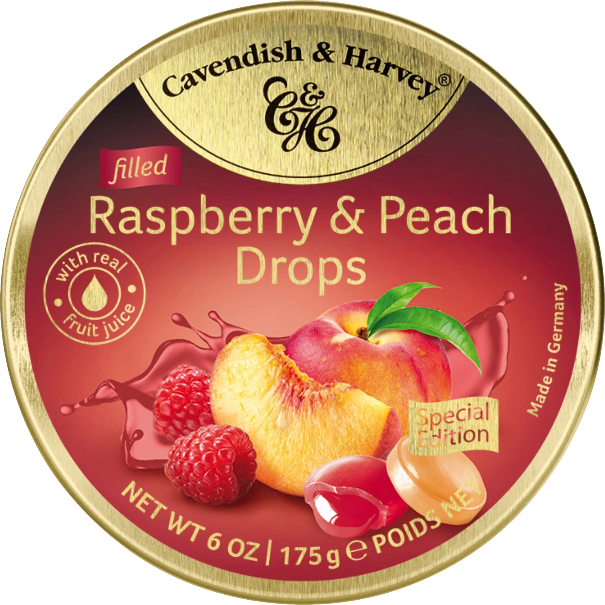 Karameller Filled Raspberry & peach