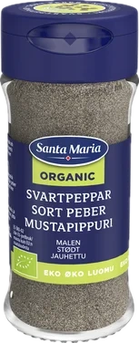 Sort Pepper Malt Økologisk 33g Santa Maria