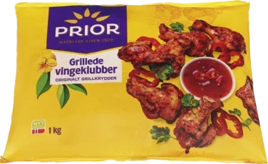 Grillede Vingeklubber 1kg