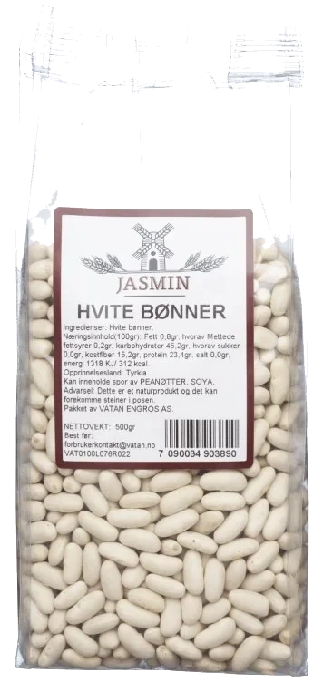 Bønner Hvite 500g Jasmin