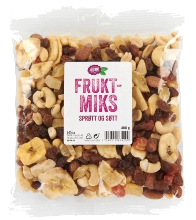 Frukt- & Nøttemiks 400g Husk!