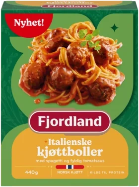 Fjordland Italienske Kjøttboller med Spagetti 440g