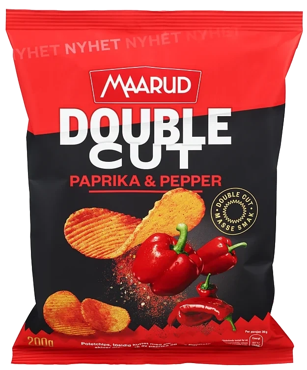 Double Cut Paprika&Pepper 200g Maarud