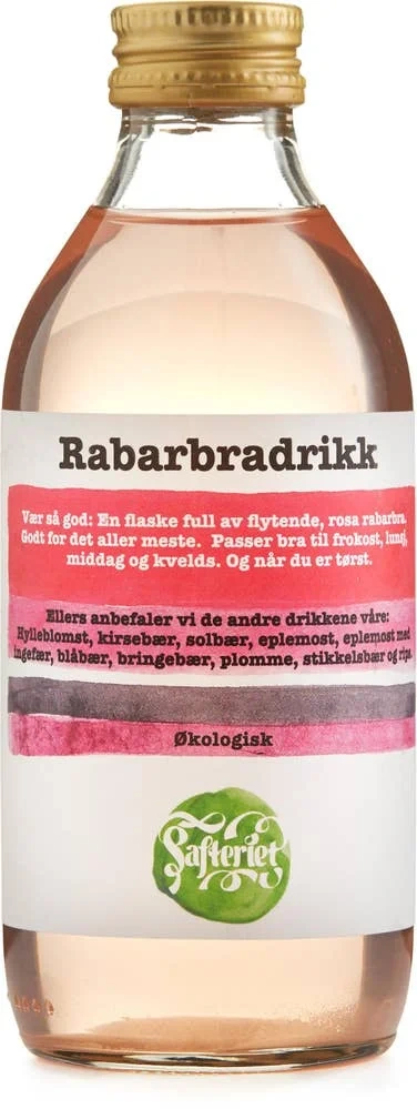 Økologisk rabarbradrikk