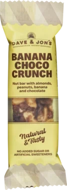 Dave & Jon's Nøttebar Banana Choco Crunch 35g