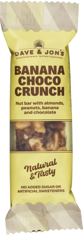 Dave&Jon's Nøttebar Banana Choco Crunch 35g