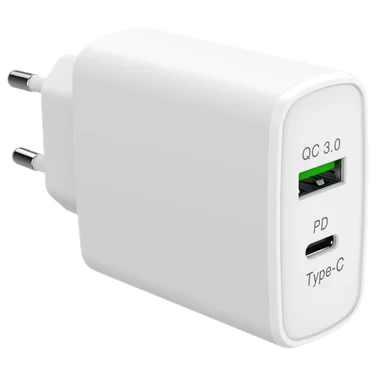 Hurtiglader Veggadapter Type-c og Usb-qc3.0