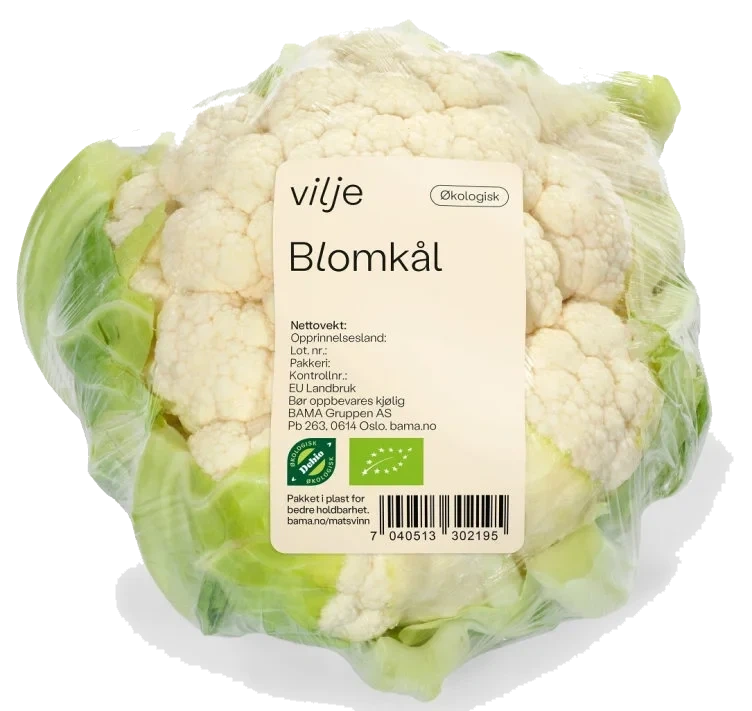 Blomkål Økologisk stykk Vilje
