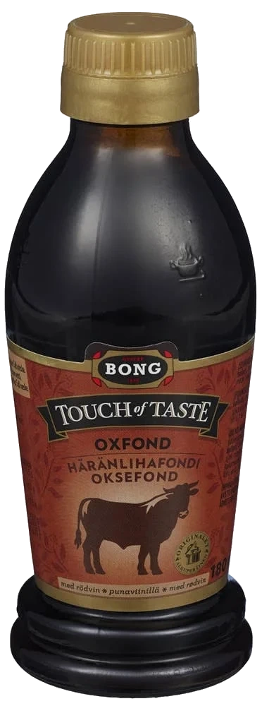 Oksefond med rødvin