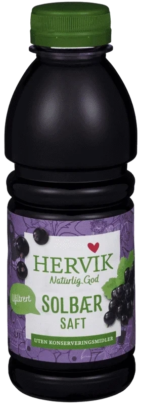 Hervik Ufiltrert Solbærsaft 0.5l