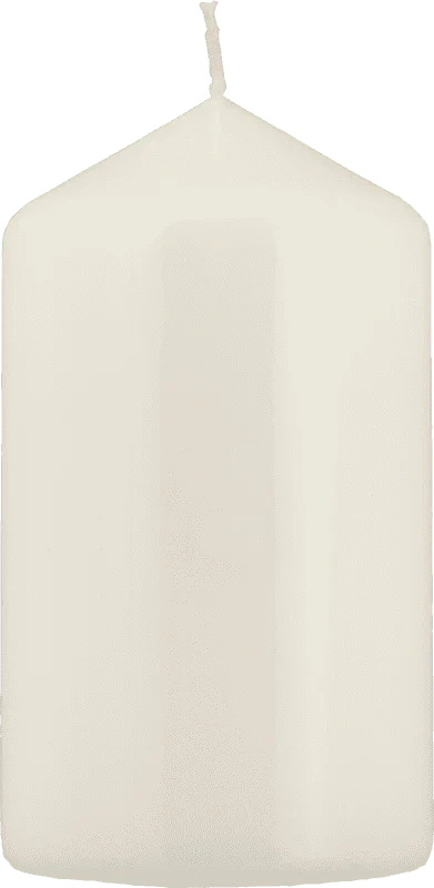 Moda Kubbelys Hvit med Lakk 7x12cm