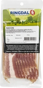 Bacon u/Svor Oppskjert Ringdal