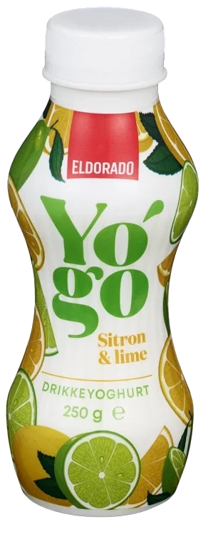 Drikkeyoghurt Sitron/Lime 250g Yo'Go Eldorado