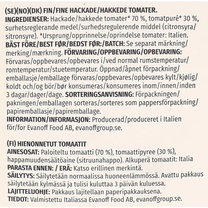 Finkrossade Tomater