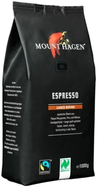 Mount Hagen Espresso Bønner Arabica 1kg