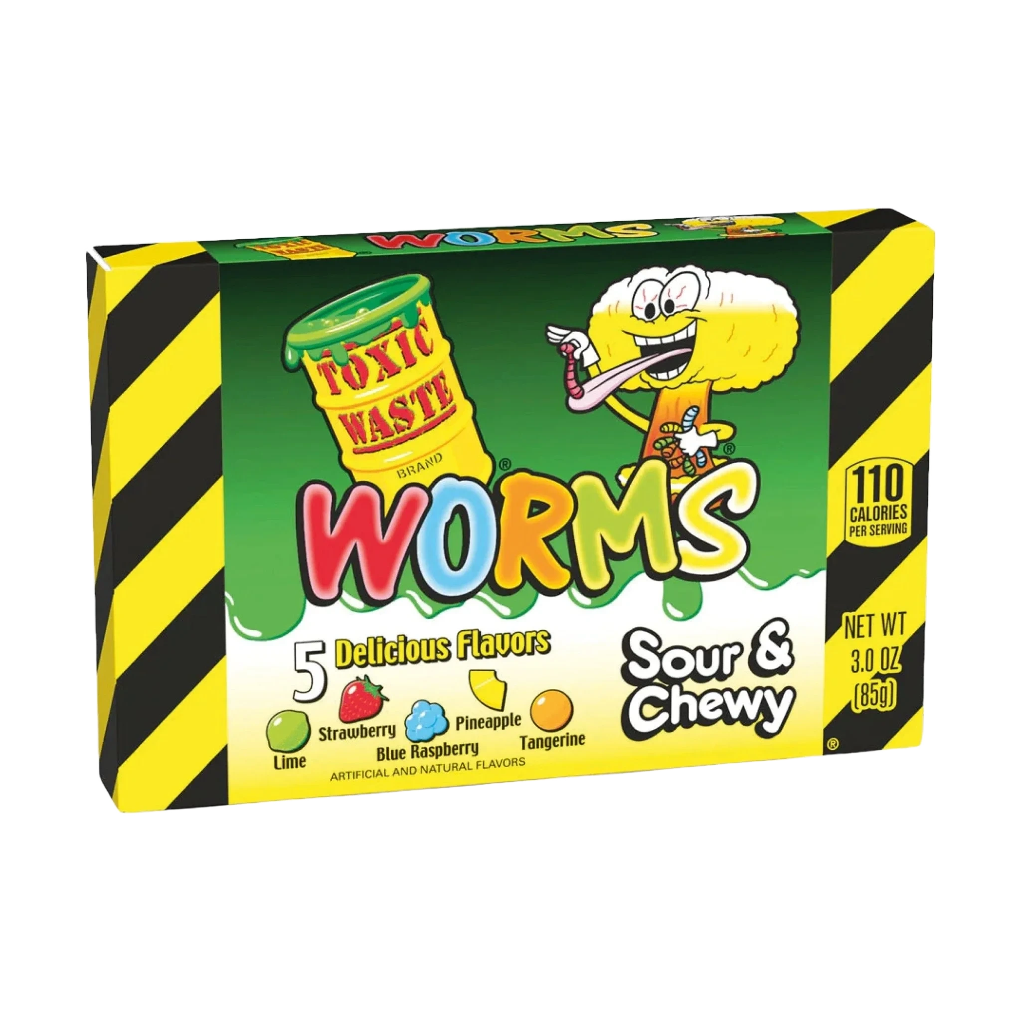 Toxic Waste Sour & Chewy Worms 85 g