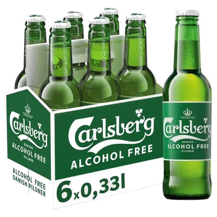 Carlsberg Alkoholfri 0,33l Fl 6stk
