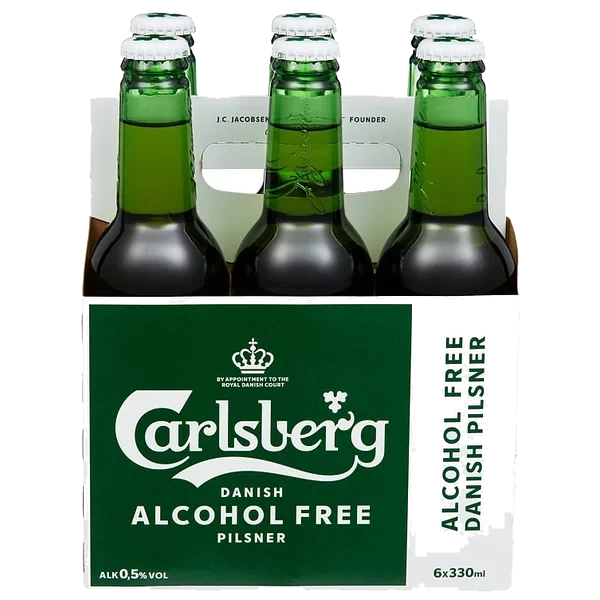 Carlsberg Alkoholfri 0,33l Fl 6stk