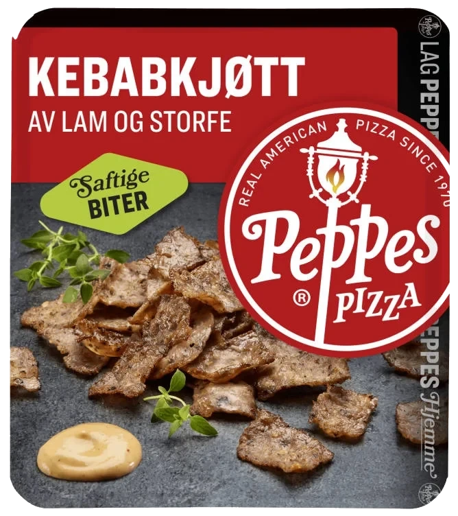 Kebabkjøtt Lam/Storfe 100g Peppes