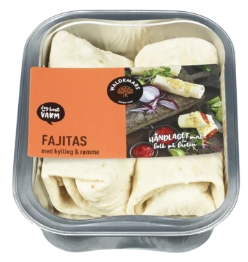 Wrap Fajita Kylling 160g X 2 stk X 4 Alu Wald
