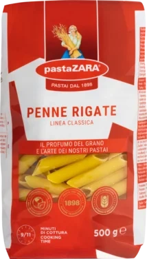 Penne Rigate 500gr Pasta Zara