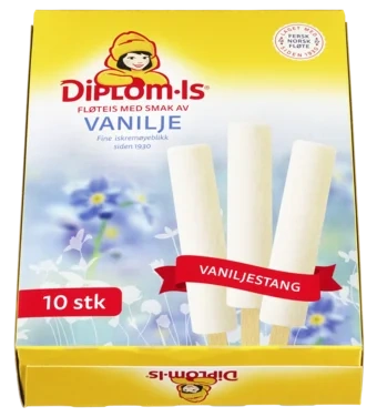 Vaniljestang pinneis 10 stk, 370 ml