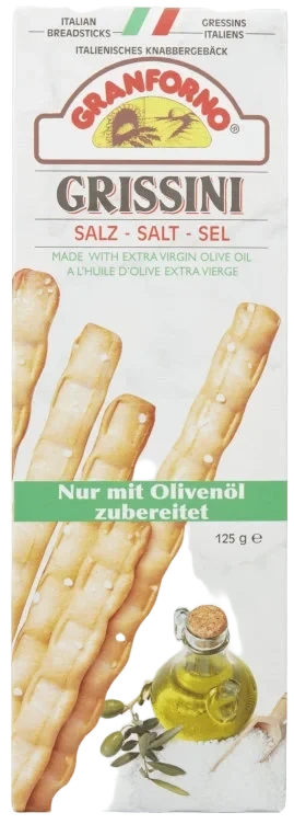 Grissini Salt 125g Granforno