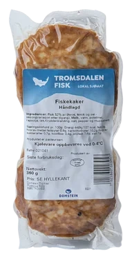 Fiskekaker Håndlagd 360g