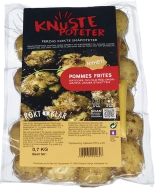 Knuste Poteter Pommes Frites 700g Kokt og Klar