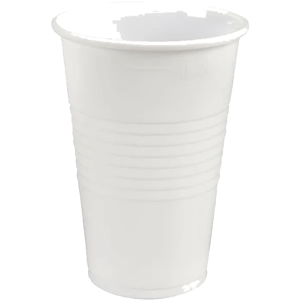 Plastbeger 21cl Hvit 100stk Abena