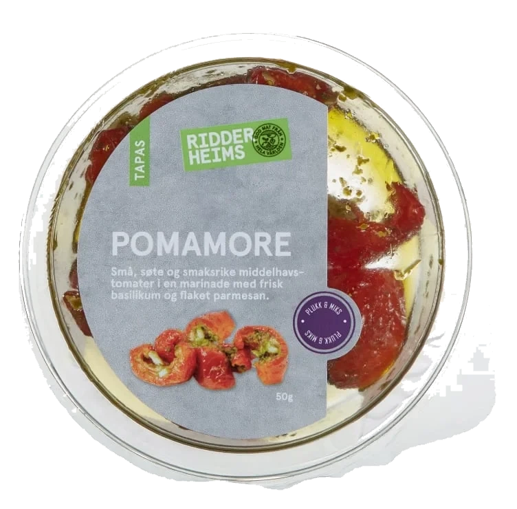 Pomamore Tomater Basilikum&Parmesan 50g