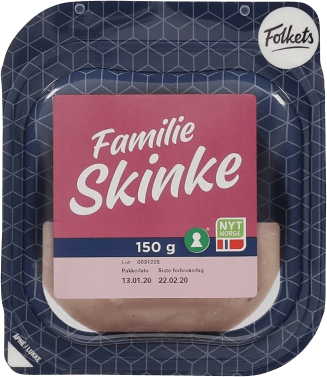 Familieskinke 150g Folkets