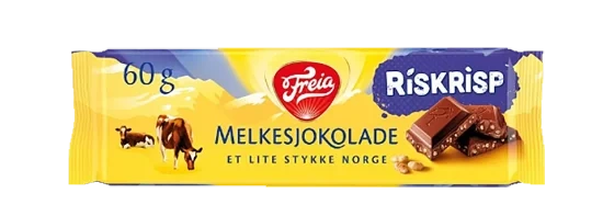 Melkesjokolade Riskrisp 60g