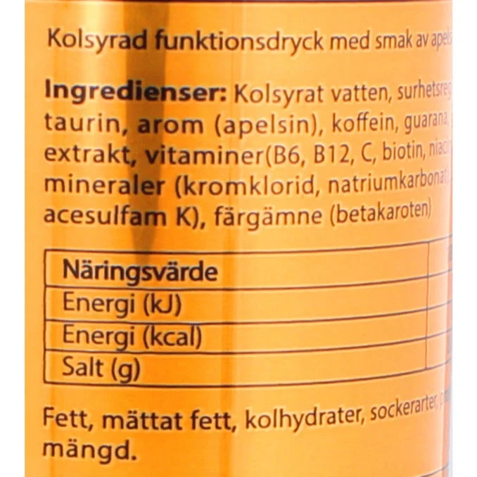 Energidryck Orange 24-pack